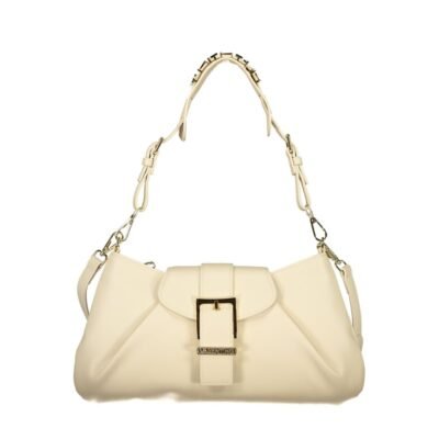Beige Polyurethane Women's Bag