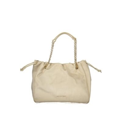 Beige Polyurethane Women's Bag