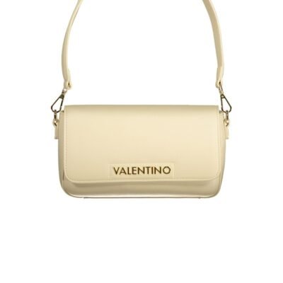Beige Polyurethane Women's Bag