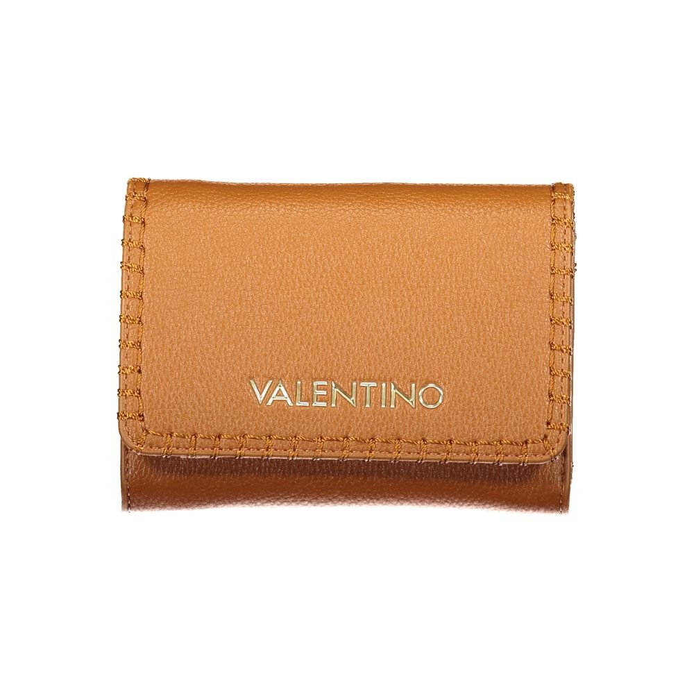 Brown Polyurethane Womens Wallet