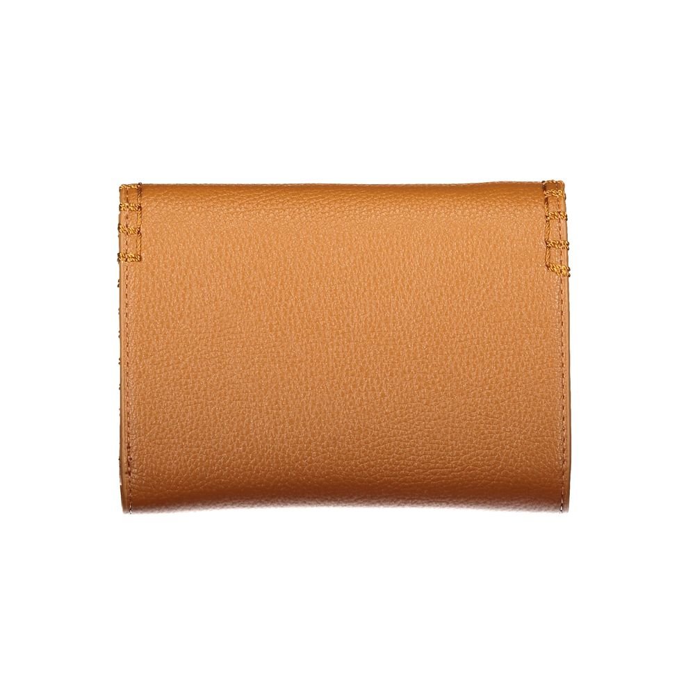 Brown Polyurethane Womens Wallet - Image 2