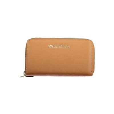 Brown Polyurethane Women's Wallet