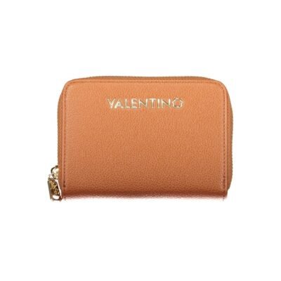 Brown Polyurethane Women's Wallet
