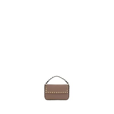 Beige Calf Leather Bos Taurus Shoulder Bag