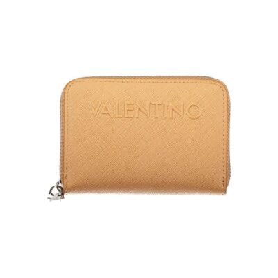 Brown Polyurethane Women's Wallet