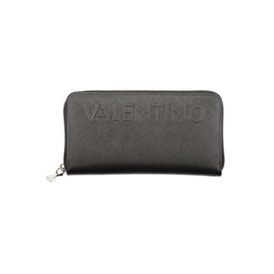 Black Polyurethane Womens Wallet