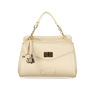 Beige Polyurethane Women's Bag