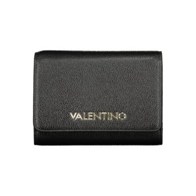 Black Polyurethane Womens Wallet