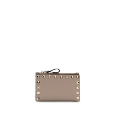 Beige Calf Leather Bos Taurus Wallet