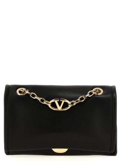 Black Lamb Leather Shoulder Bag