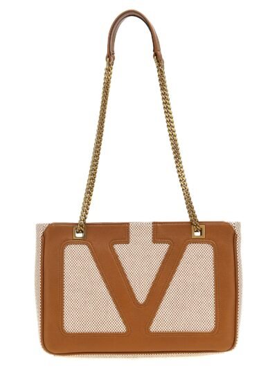 Beige Cotton Tote Bag