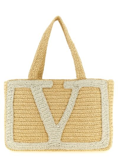 White Viscose Tote Bag
