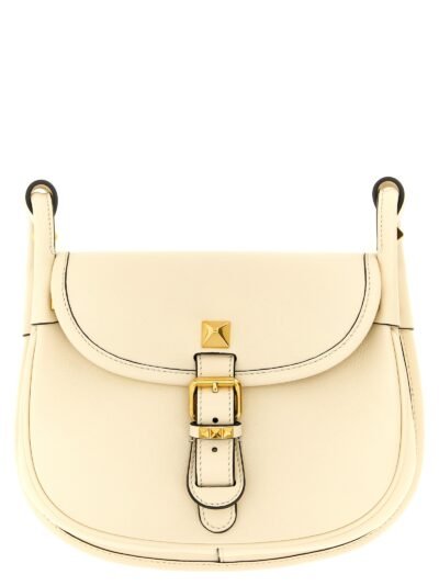 White Calfskin Shoulder Bag