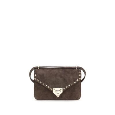 Brown Suede Leather Shoulder Bag