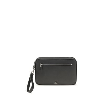 Black Calf Leather Bos Taurus Handbag