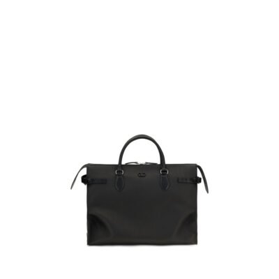 Black Calf Leather Bos Taurus Handbag
