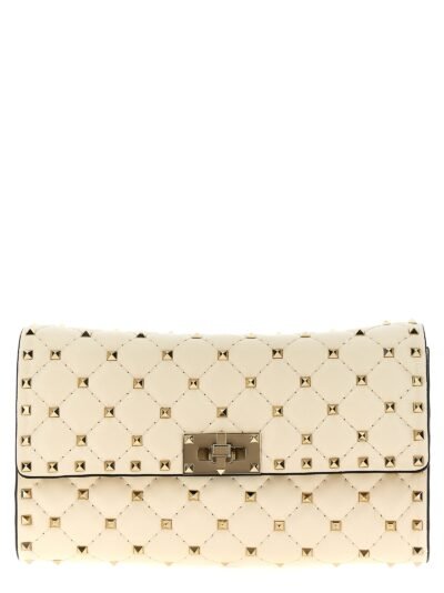 White Lamb Leather Shoulder Bag