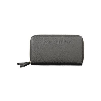 Black Polyurethane Women's Wallet