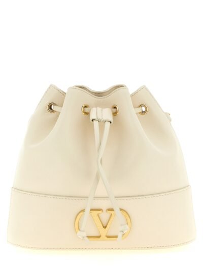White Lamb Leather Crossbody Bag
