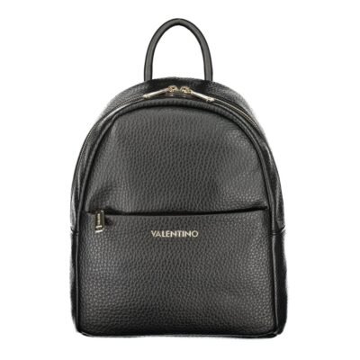 Black Polyurethane Women's Backpack