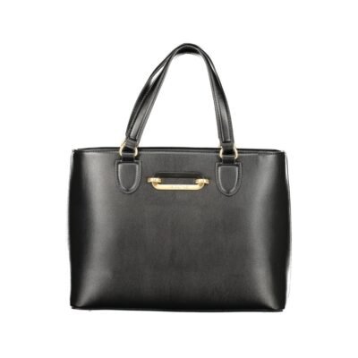 Black Polyurethane Women's Bag