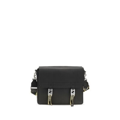 Black Calf Leather Bos Taurus Shoulder Bag