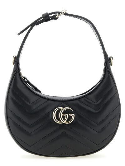 Black Calfskin Shoulder Bag