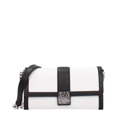 White Leather Clutch Bag