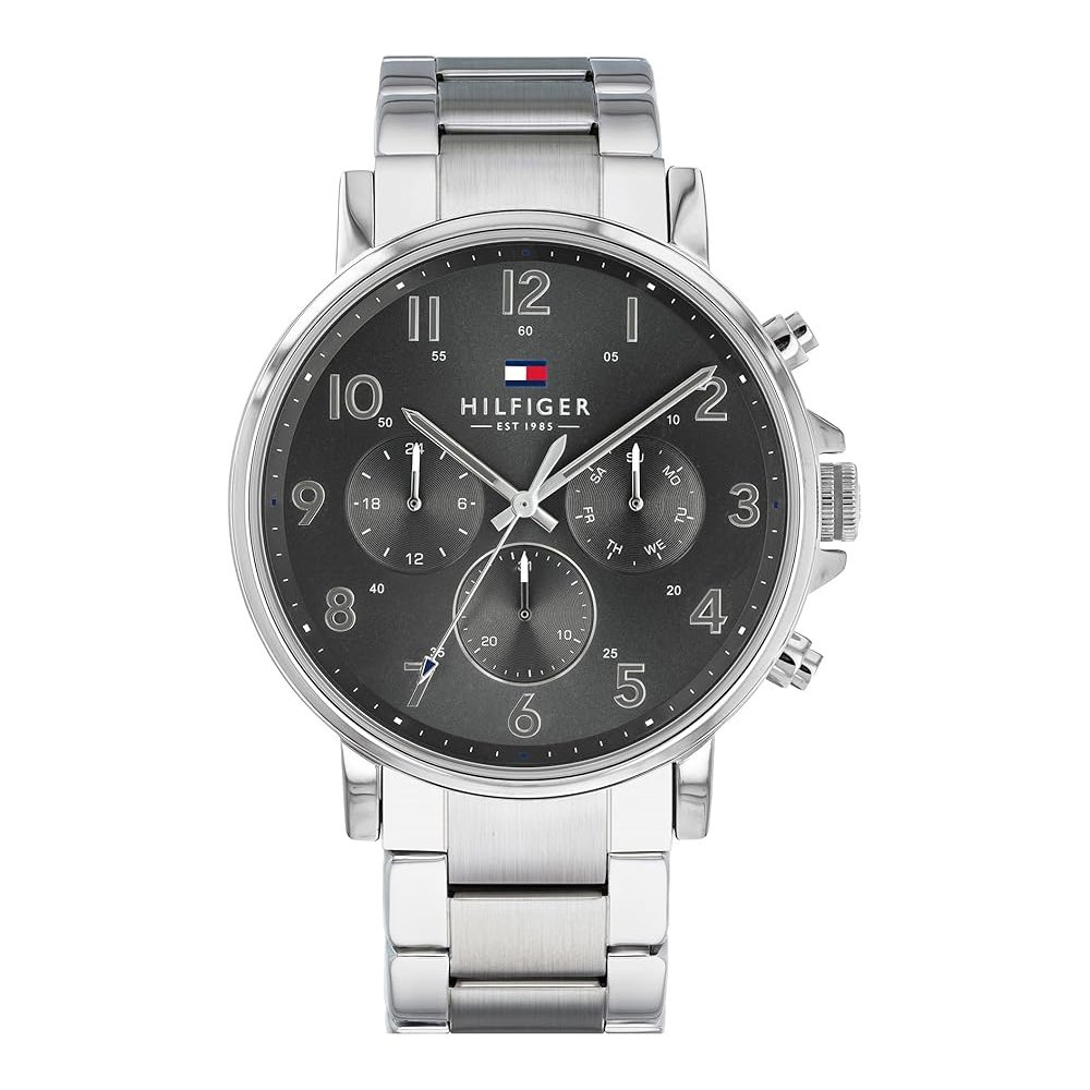 Vyriškas tommy hilfiger daniel sidabrinis laikrodis