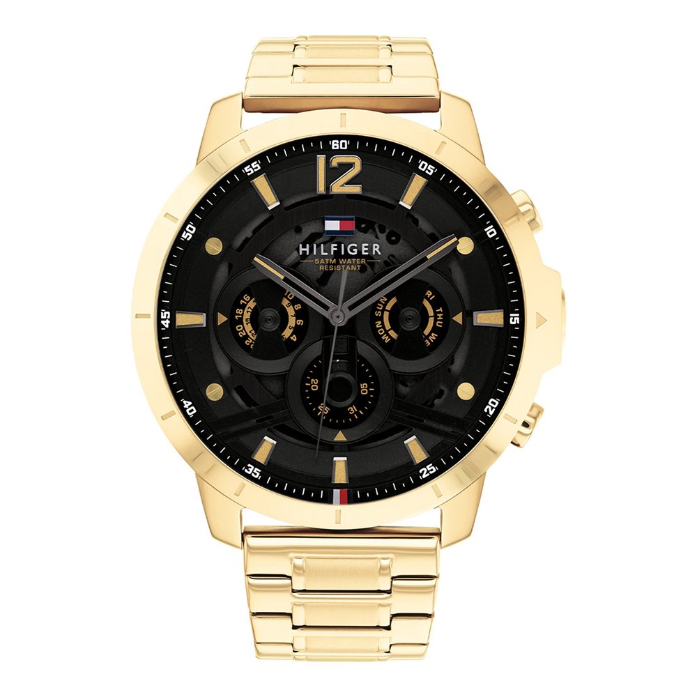 Vyriškas tommy hilfiger auksinis laikrodis