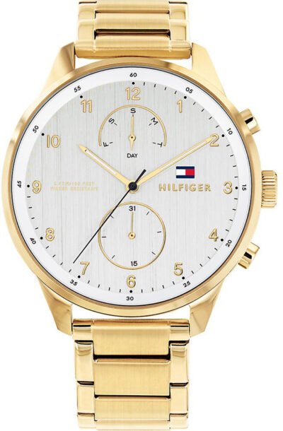 Vyriškas tommy hilfiger auksinis laikrodis