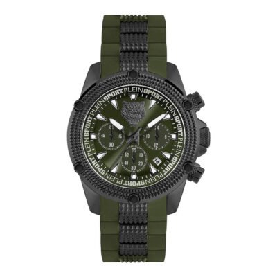Vyriškas plein sport hurricane juodas chronografinis laikrodis