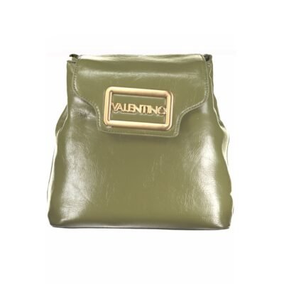 Green Polyurethane Women's Backpack