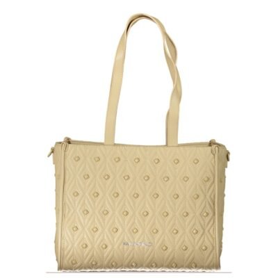 Beige Polyurethane Women's Bag