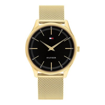 Vyriškas tommy hilfiger auksinis laikrodis adrian 1710469
