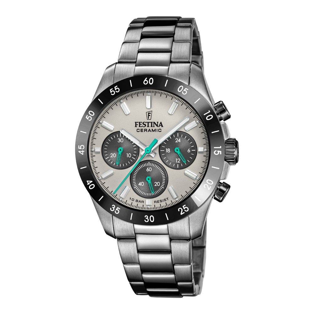 Festina keramikinis moteriškas chronografinis laikrodis