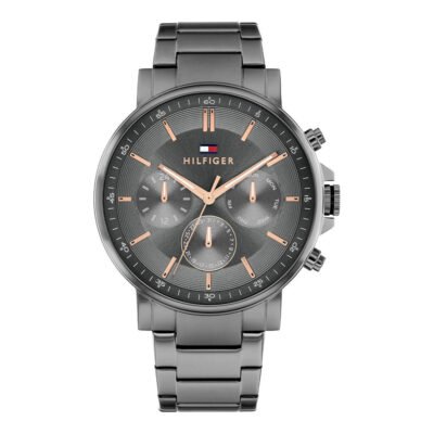 Vyriškas tommy hilfiger tyson pilkas laikrodis