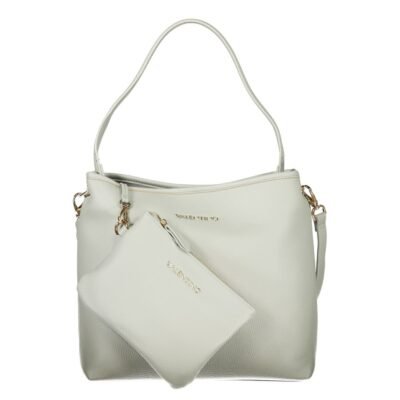 Grey Polyurethane Women's Bag