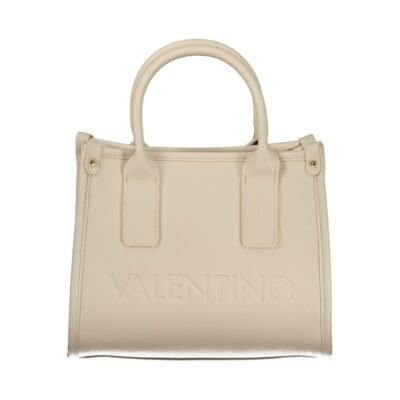 Beige Polyurethane Women's Bag