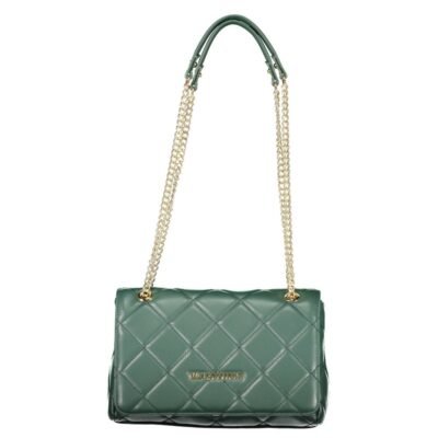 Green Polyurethane Women's Bag