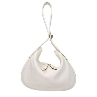 Beige Leather Handbag