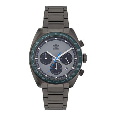 Vyriškas adidas edition one pilkas laikrodis su chronografu