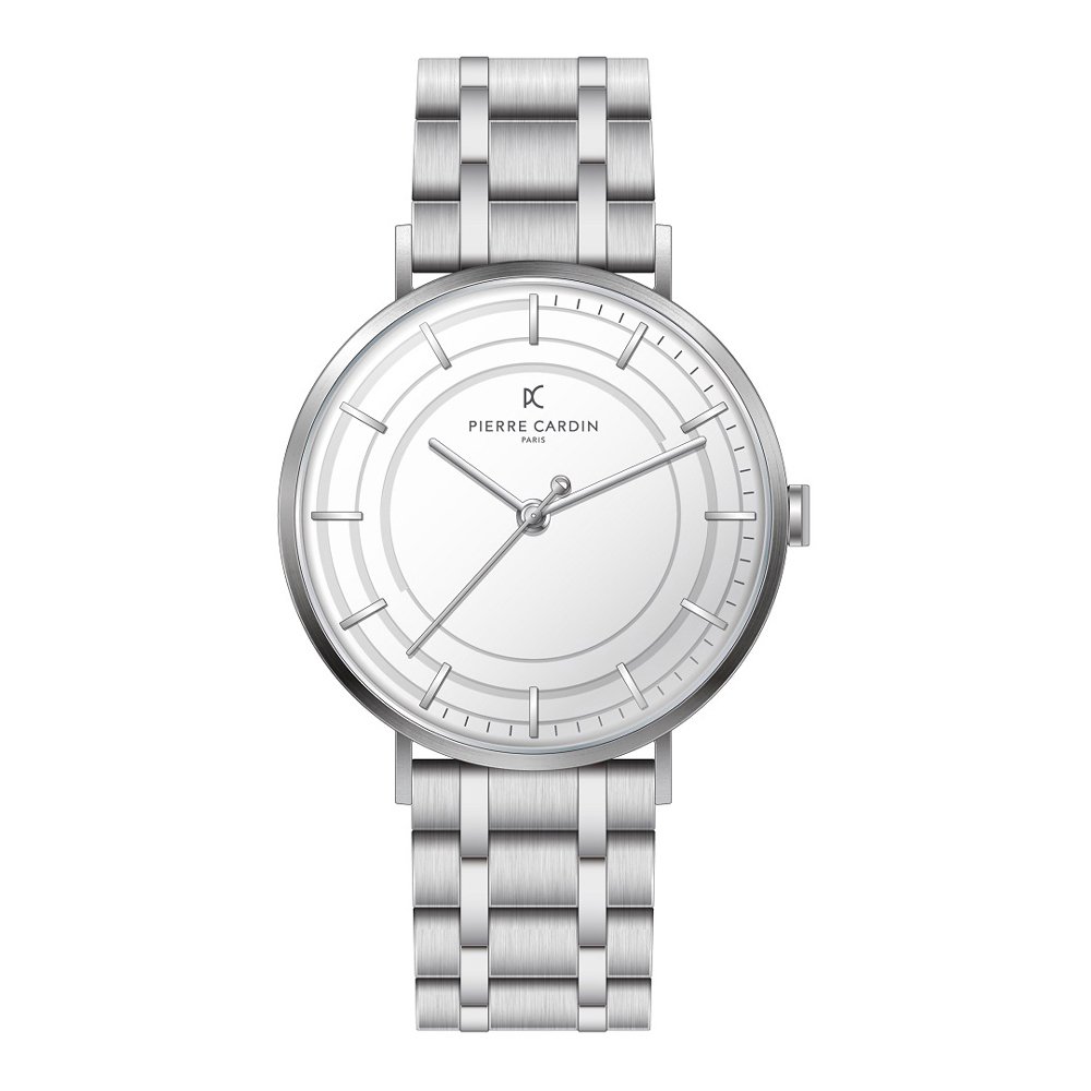 Vyriškas pierre cardin bonne light sidabrinis laikrodis