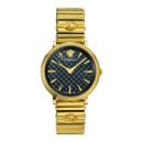 Versace v-circle moteriškas laikrodis, auksinis