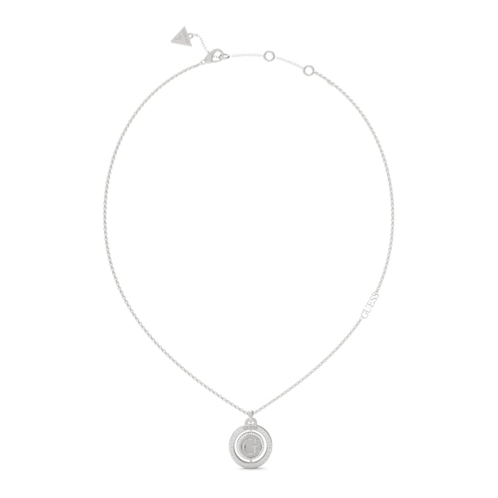 Guess sidabrinės spalvos moteriškas kaklo papuošalas