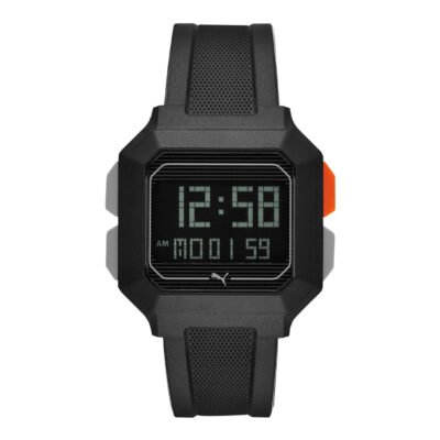 Vyriškas juodas puma remix p5020 skaitmeninis chronografas